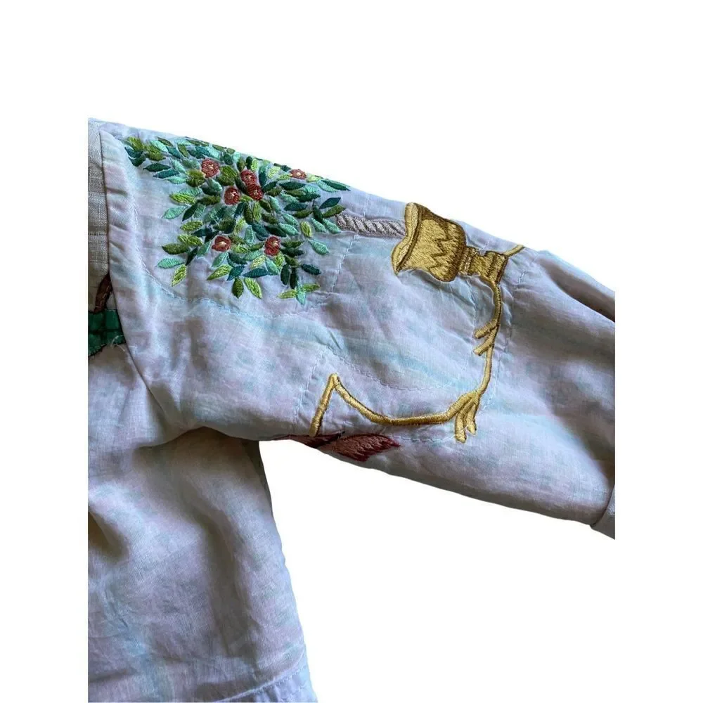 Handsewn toddler girls beautiful fully lined embroidered jacket size 3T ￼